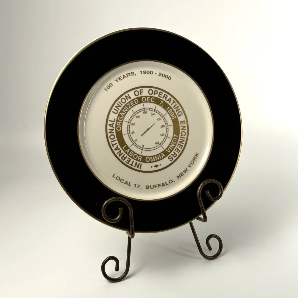 Vintage International Union Of Operating Engineers Commemorative‎ Plate New York